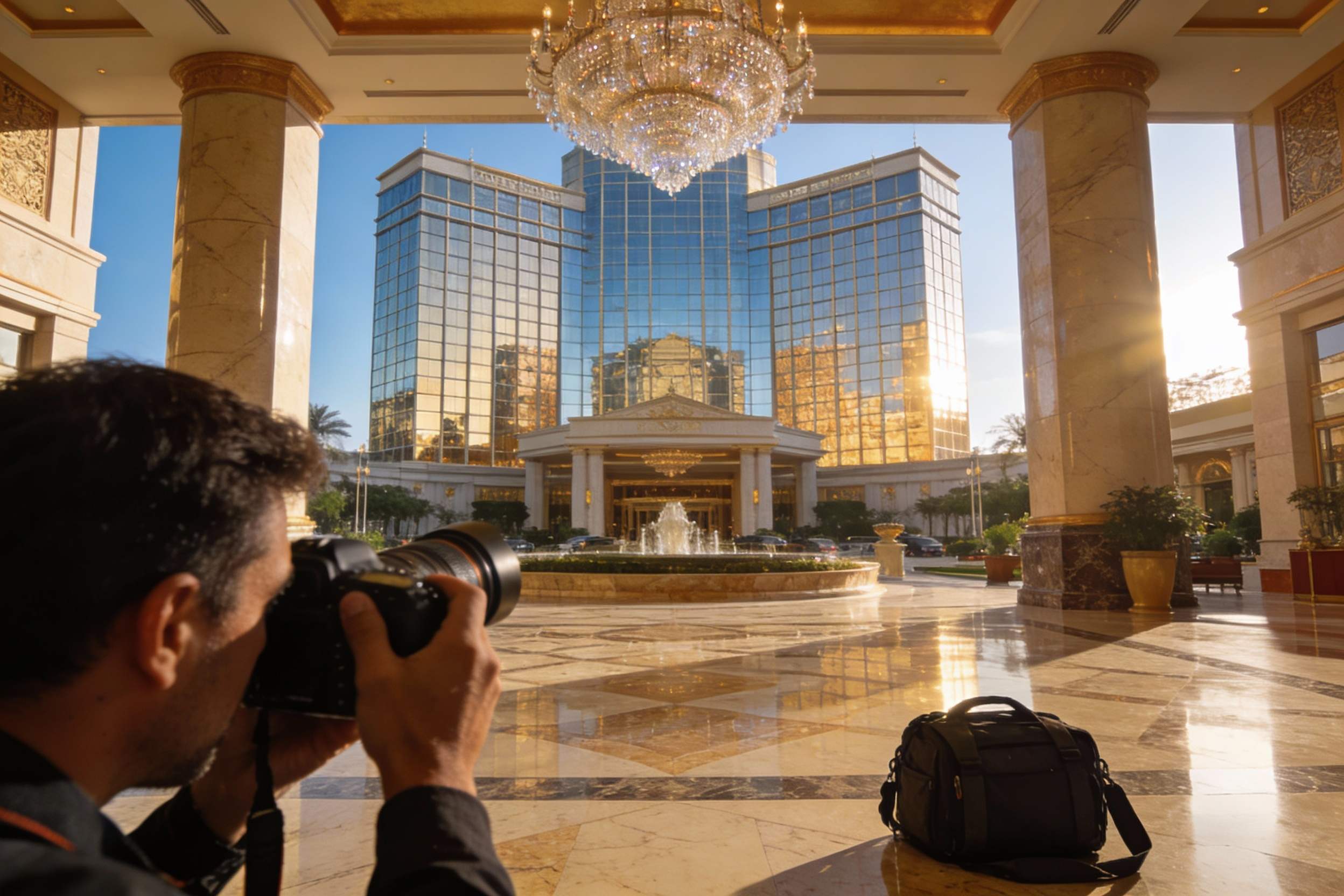 jimeng-2026-01-11-4674-摄影师在拍摄高星酒店